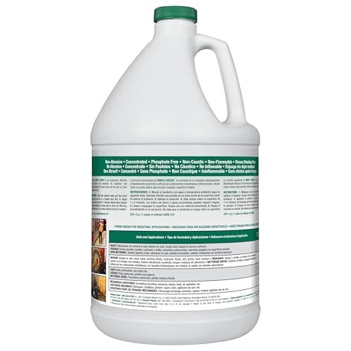 Concentrated Industrial Cleaner & Degreaser, 127.8 Fl Oz, Heavy-Duty, Multi-Surf