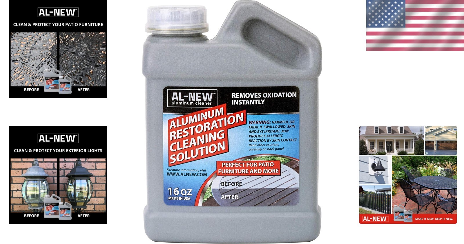 16oz Aluminum Restoration Cleaner – Revitalize Your Outdoor Furniture & Surfaces