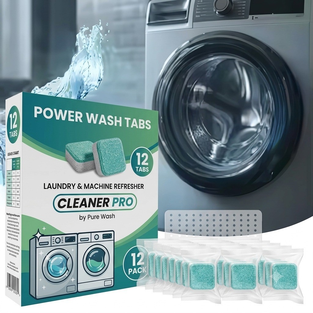 12pcs washing machine cleaning tablets clothing machine cleaning tablets 12pcs