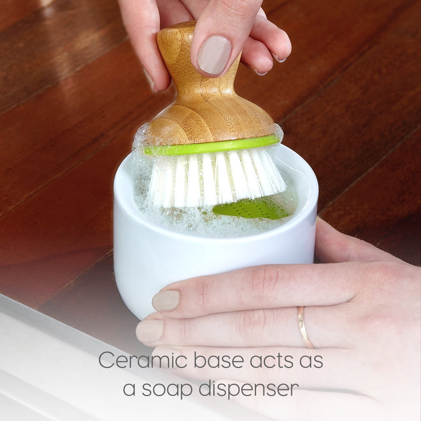 Eco-Friendly Dish Brush Set, 6 Pack – Bubble Up Design for Easy Cleaning