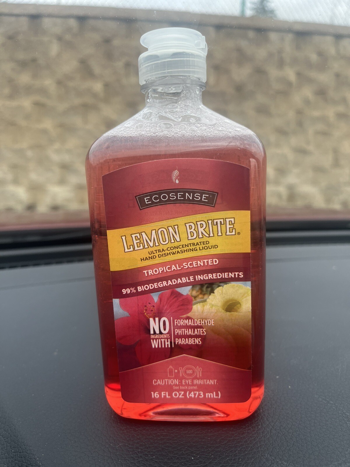 Ecosense Lemon Brite Ultra-Concentrated Dishwashing Liquid 16oz Tropical Sealed