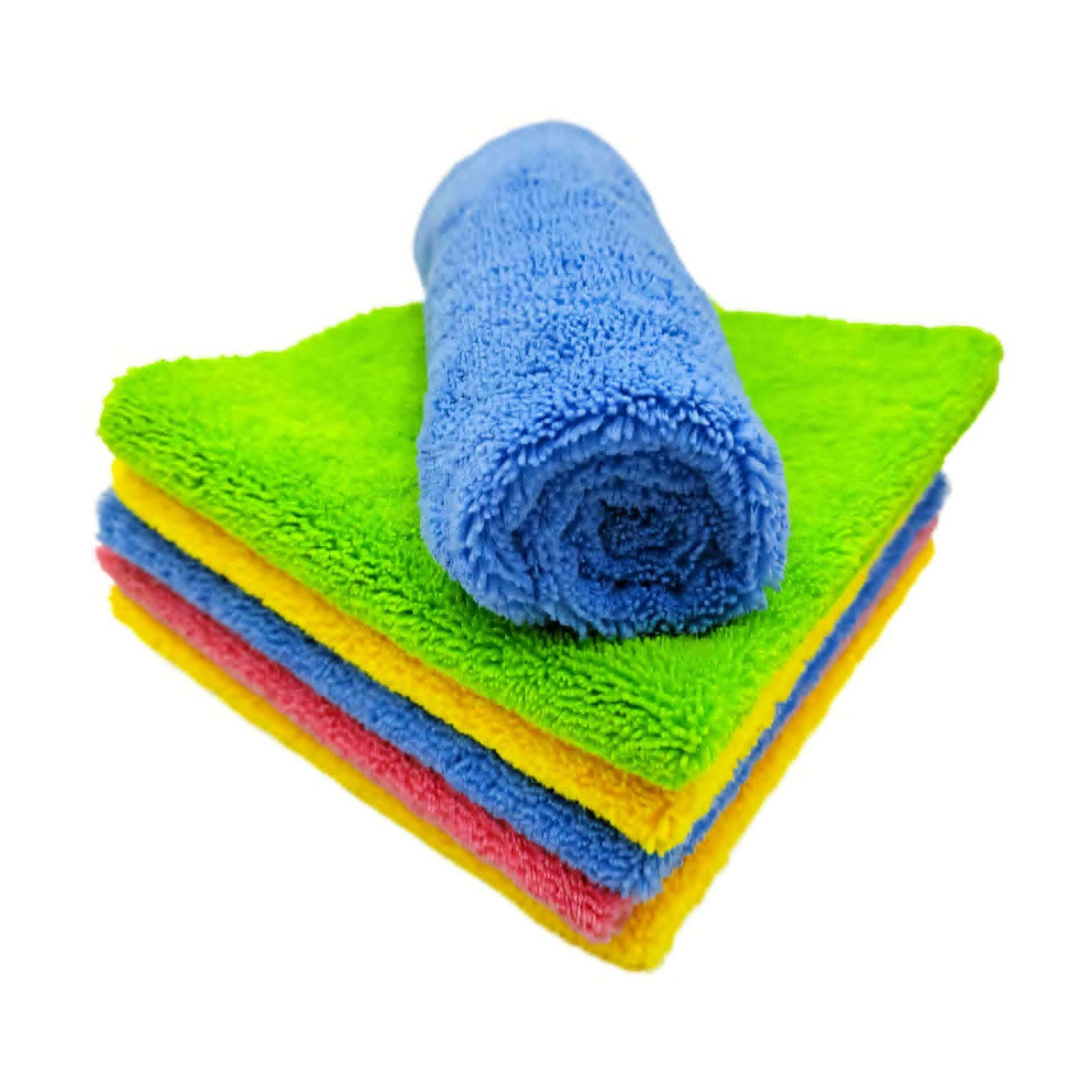 Microfiber Cleaning Colored Clot Household Rag Kitchen Bathroom Rag Towel 10pcs.