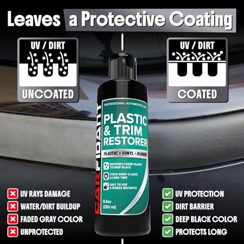 Plastic Restorer for Cars – Refreshes Faded Plastic, Plastic Restorer – 16 Oz