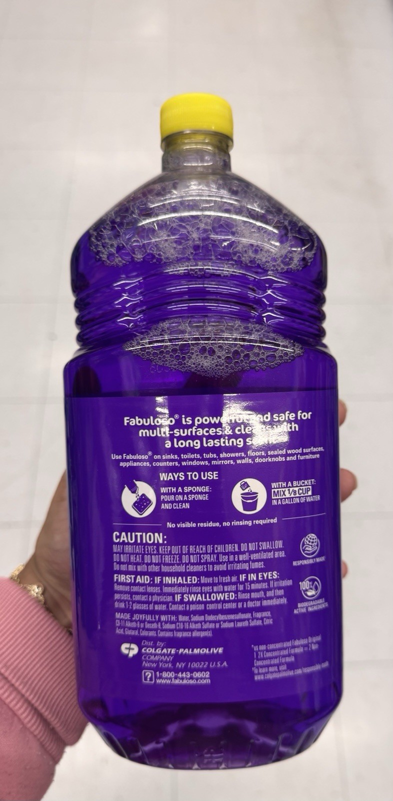 Fabuloso Multi-Purpose Cleaner 2X Concentrated, Watermelon Scent, 56 fl oz