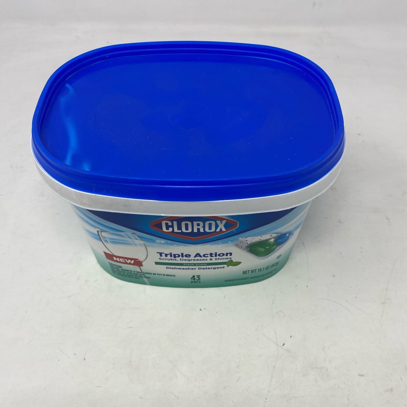 Clorox Triple Action Dishwasher Detergent Pacs Fresh Scent 43ct