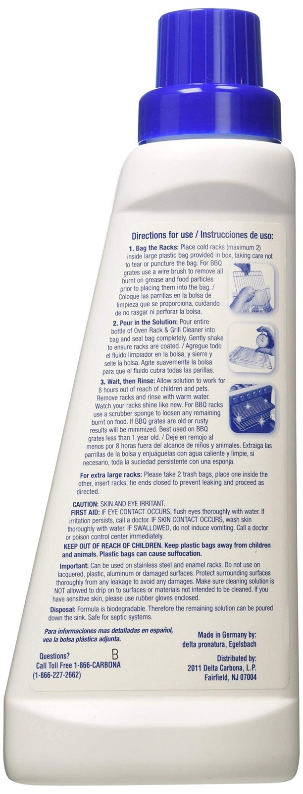 2In1 Oven Rack And Grill Cleaner Bagged 16.8 Oz Heavy Duty Degreaser