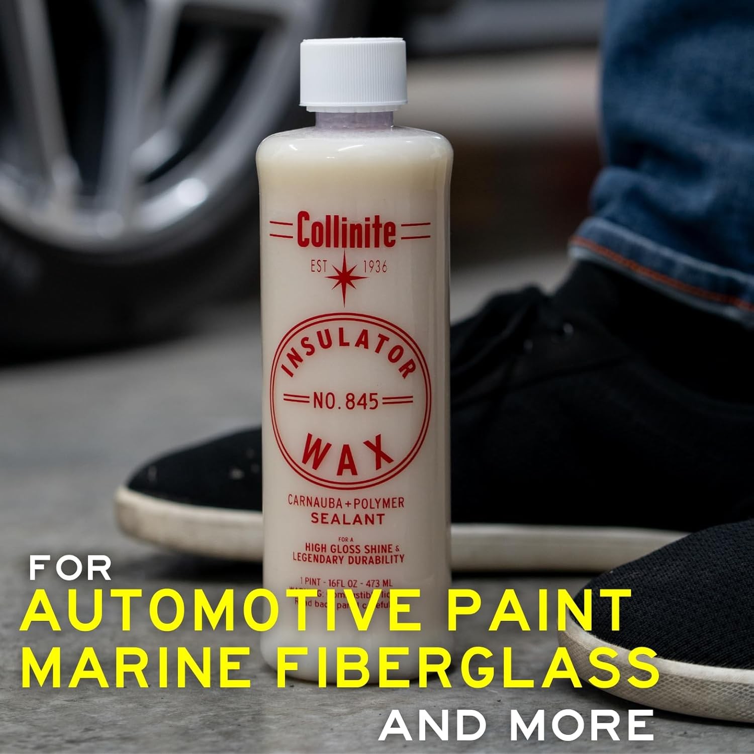 Insulator Wax – Carnauba+Polymer Sealant, High Gloss, Durable Beading & Lon
