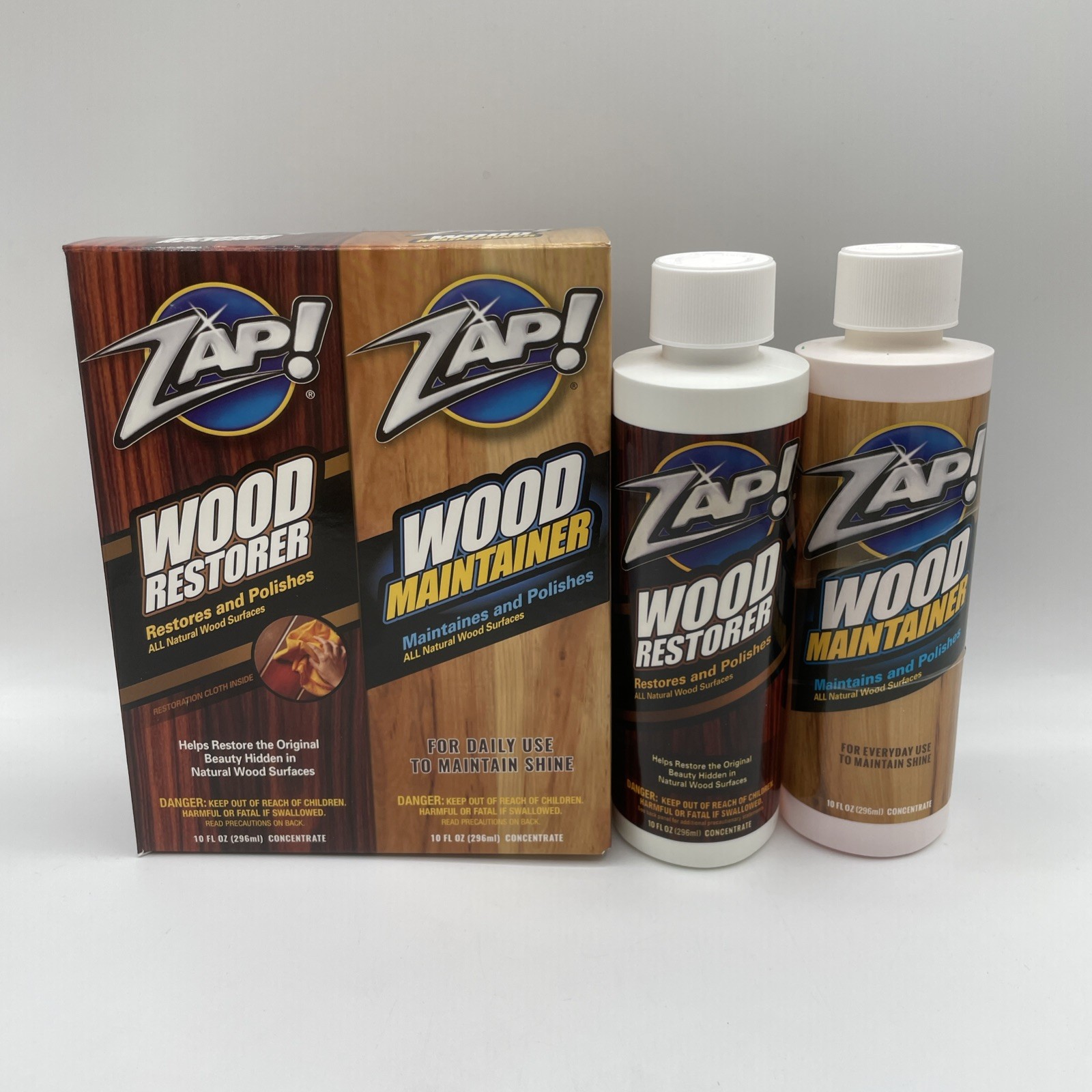 Zap Wood Restorer & Wood Maintainer 10oz Each