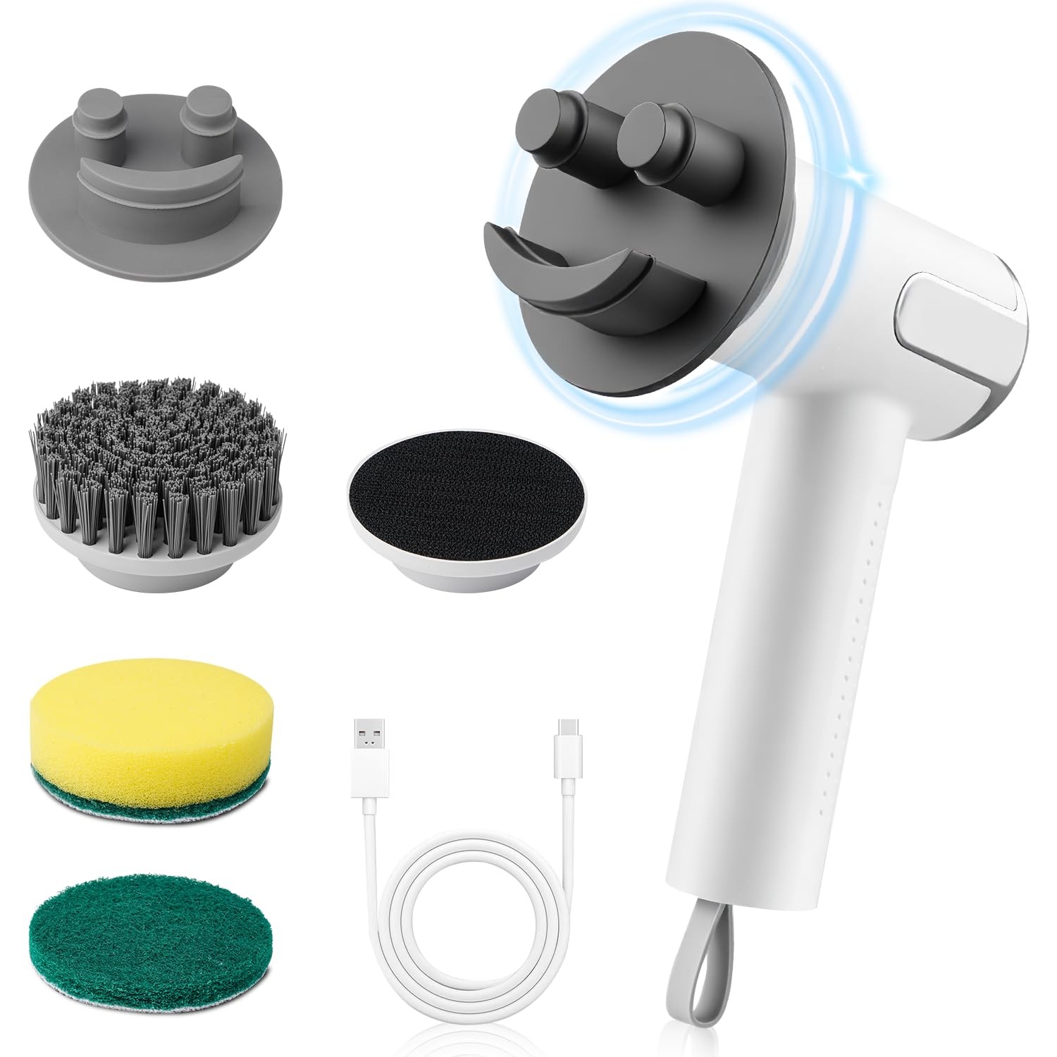 Electric Spin Scrubber for Scrub Daddy/Mommy, Goldusk 2-Speed Power Cleaning