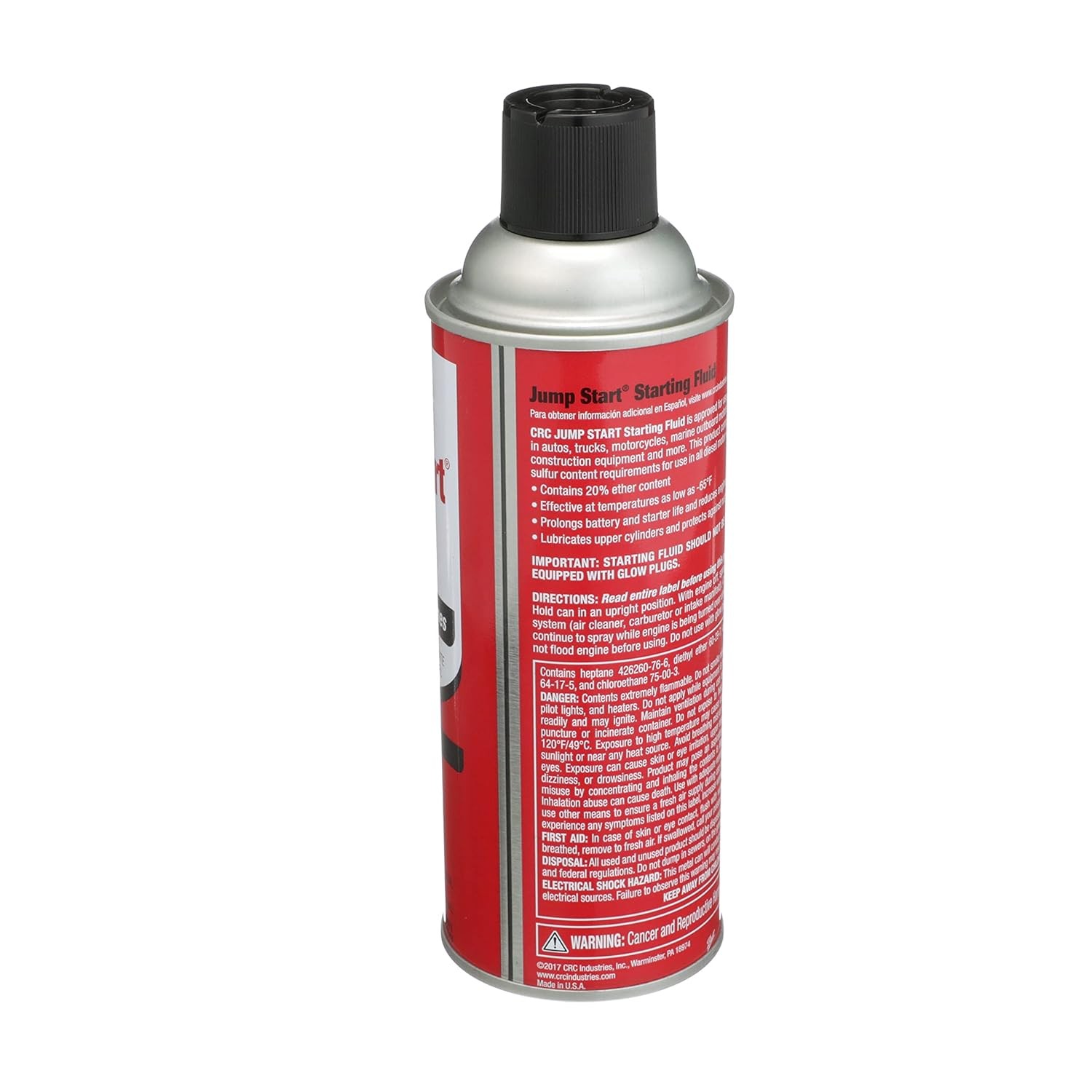 CRC 05671 Jump Start Starting Fluid with Lubricity 11 Oz Gas Diesel Engine