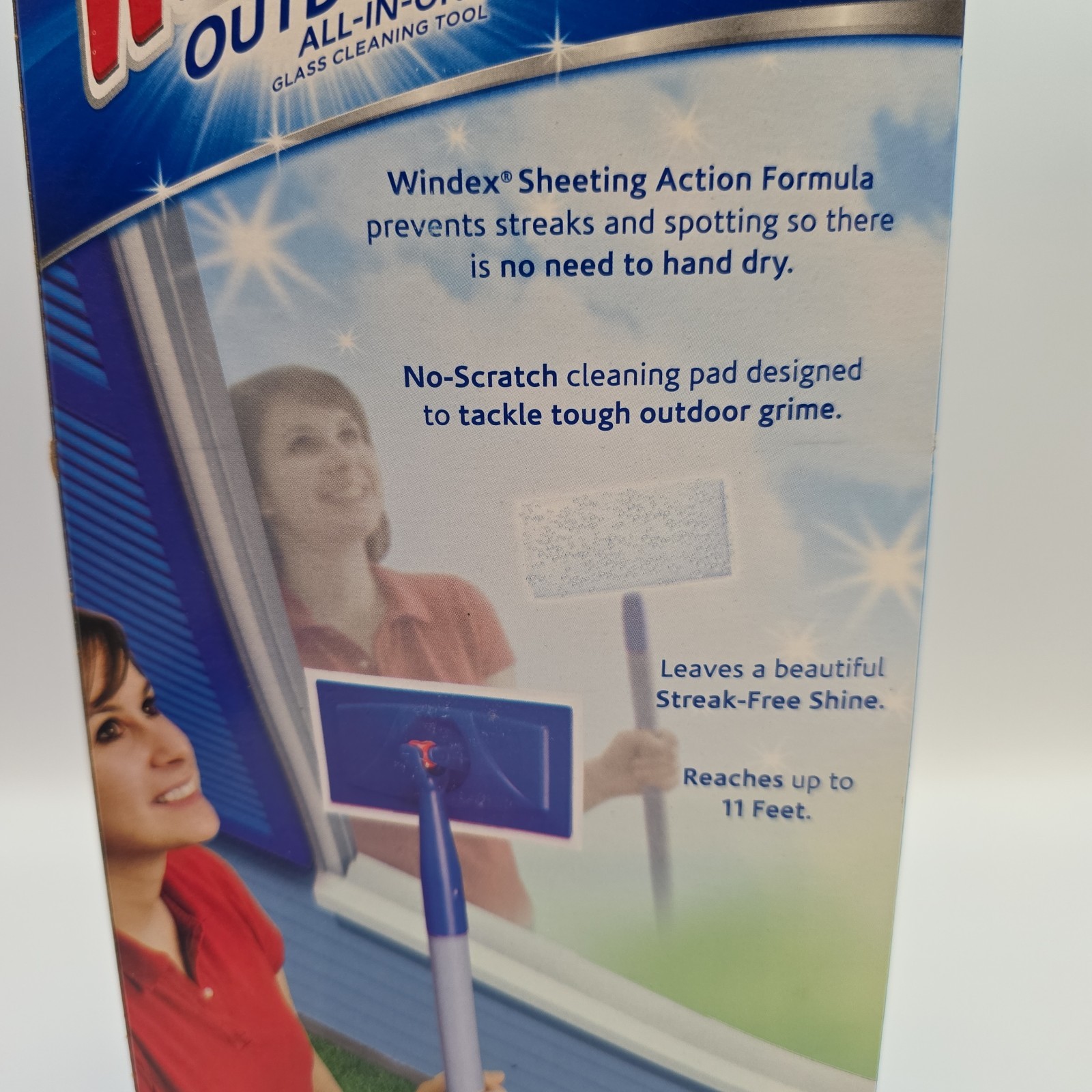 Windex Outdoor All-In-One Glass & Window Cleaning Tool Starter Kit NEW Open Box