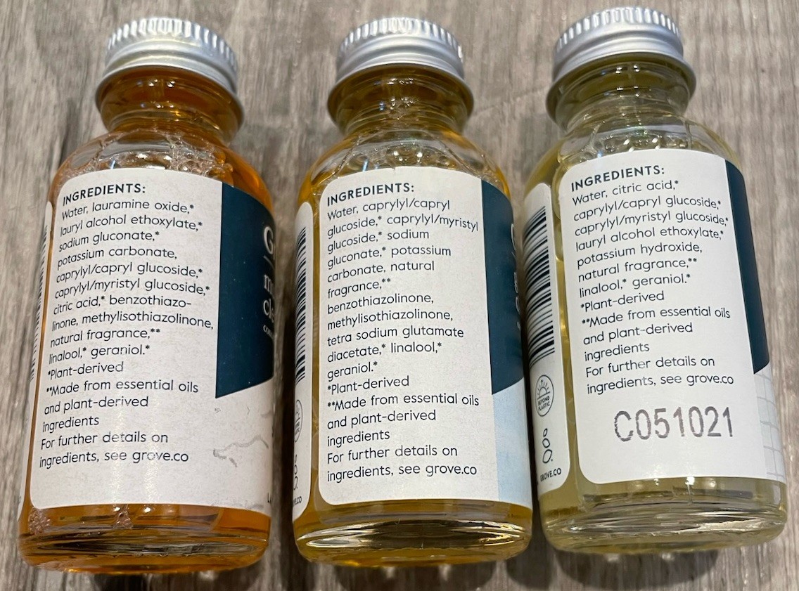 Grove Co Essential Cleaners Set 1 Oz Concentrates * Lavender & Thyme*