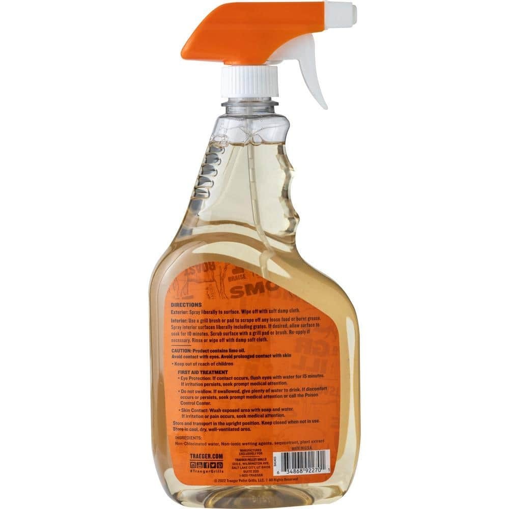 32 Oz Grill Cleaner and Degreaser Food Safe Grease Cutting Formula