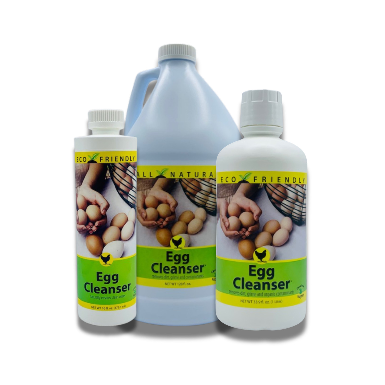 Natural Egg Cleanser & Wash | Removes Dirt & Contaminants Safely | 16 oz, 33.9 o