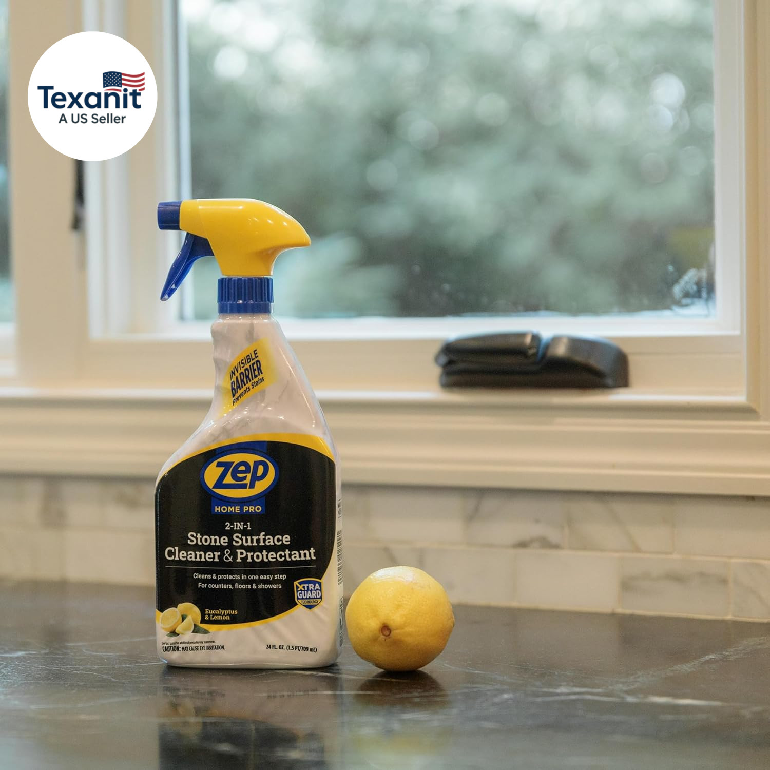 Home Pro 2-In-1 Natural Stone Cleaner & Protectant. 24 Fl. Oz. (Pack of 1)