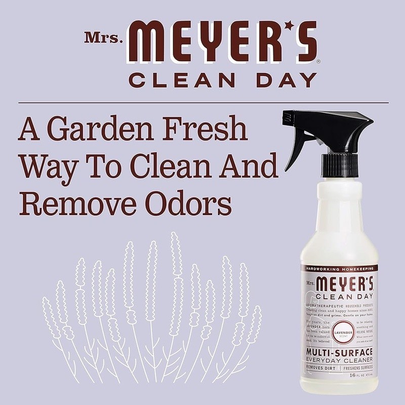 Lavender Multi Surface Cleaner Spray Odor Eliminator Safe Floors Tiles New