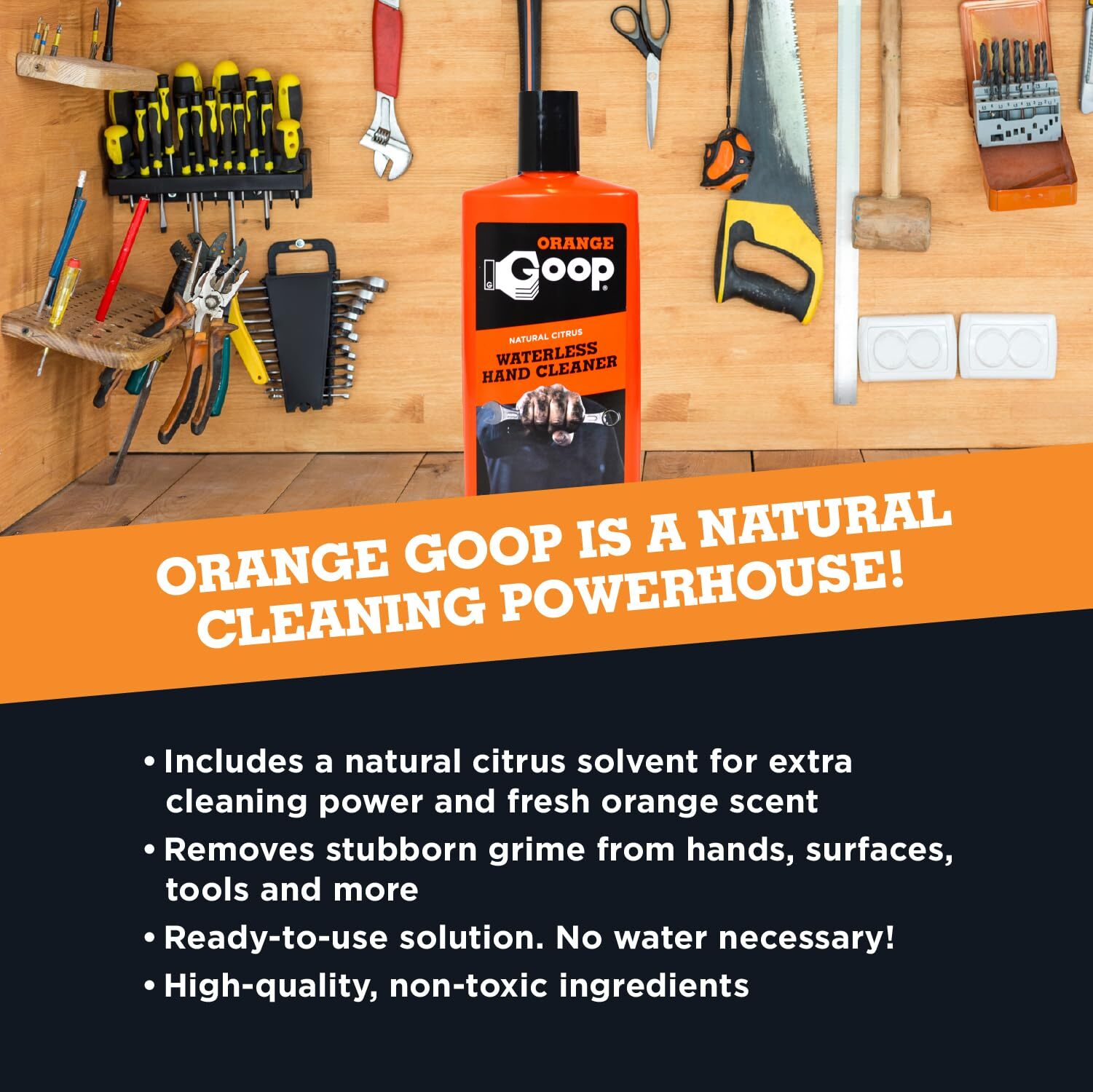 Orange Goop 16 Ounce Natural Citrus Cleaning Agent Non Toxic Safe for Hands