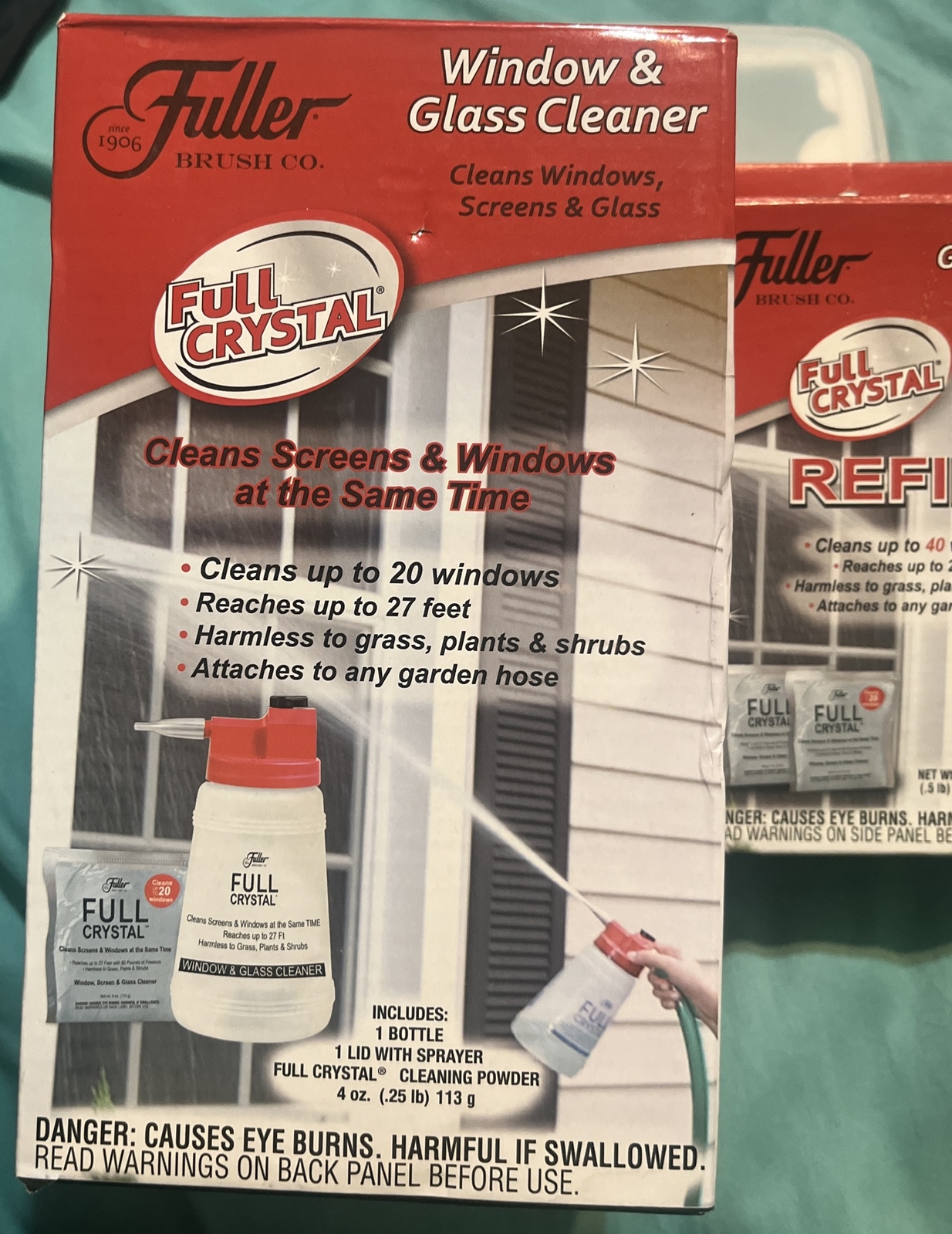 Fuller Brush FBFC-6 Full Crystal Window & Outdoor Surface Cleaner & Refills New