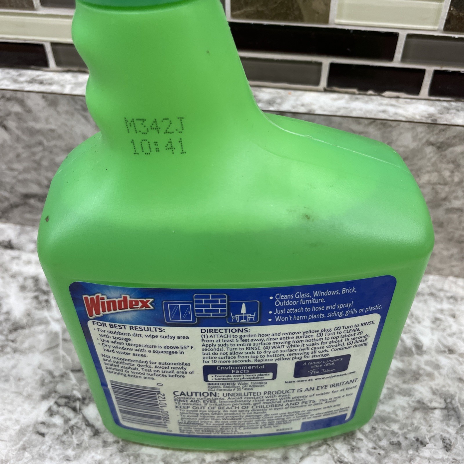NEW Windex Outdoor Concentrated Glass Cleaner 32 fl oz