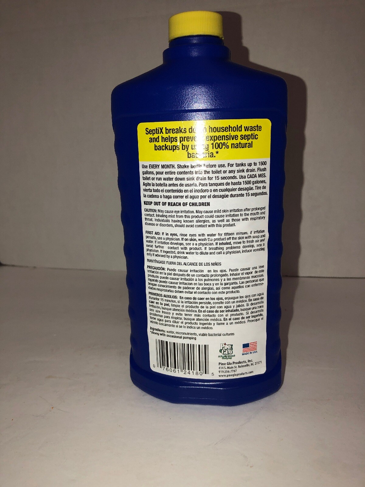 1-Septix,Treatment For Septic Tanks & Systems,Highly Concentrated 24 Oz Pine Glo