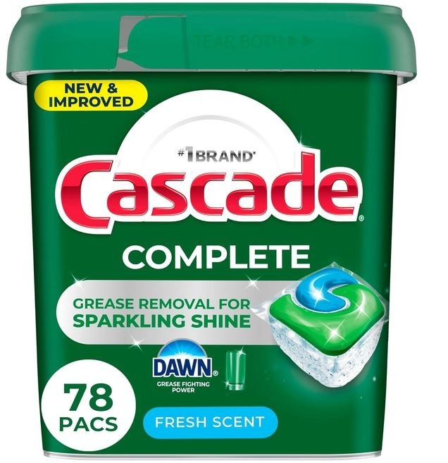 Cascade Complete Dishwasher Pods – Fresh Scent ActionPacs, Dishwasher Detergent,