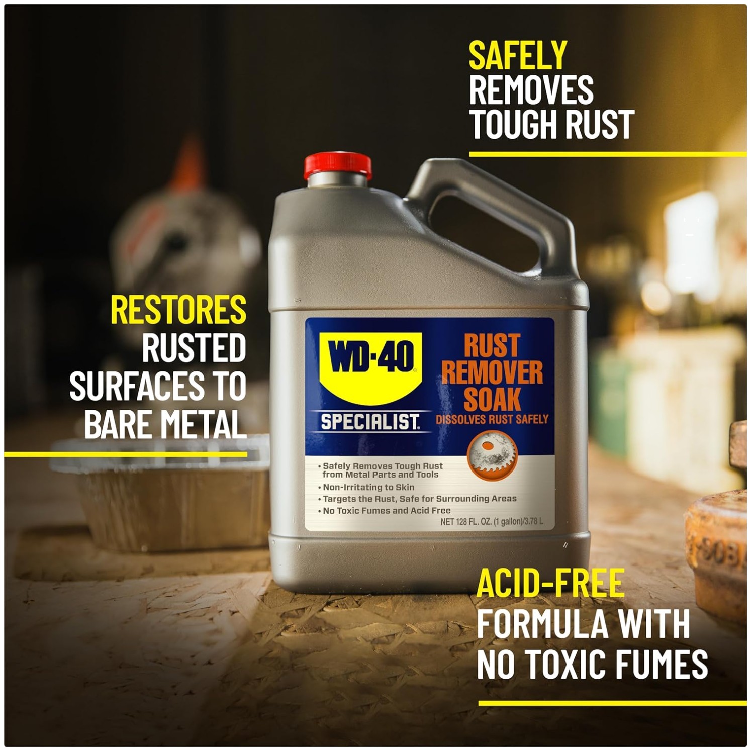 Rust Remover Soak, 1 Gal – Non-Toxic Formula