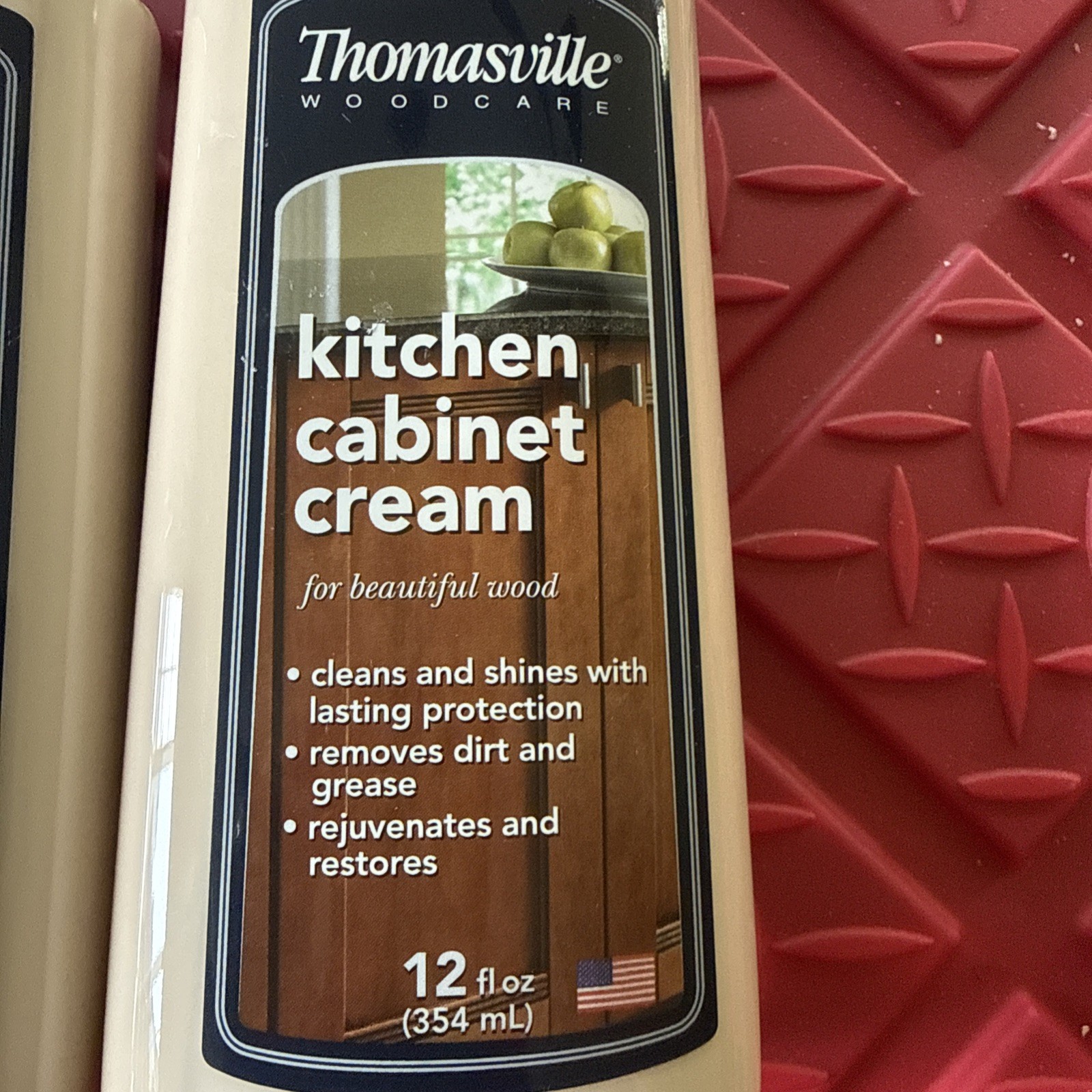 2 Pack Thomasville Kitchen Cabinet Cream For Wood Cleans Shines Protects 12oz