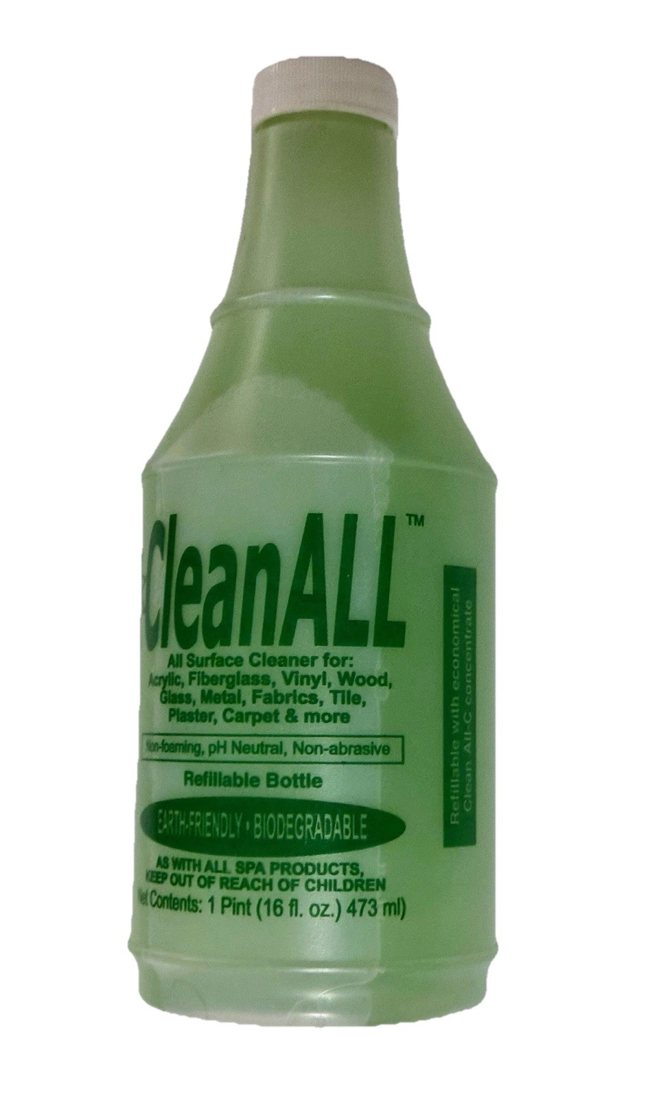 Clean All-C Concentrate Multi Surface Cleaner 16oz pH Neutral Biodegradable New