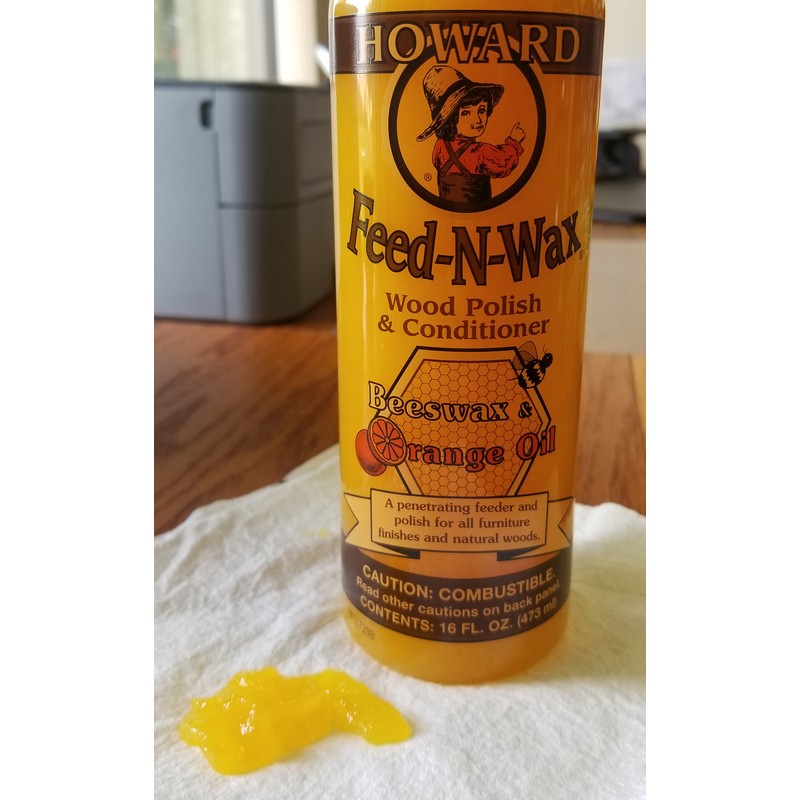 Howard FW0016 Feed-N-Wax Clear Orange Scent Wood Protector 16 oz. (Pack of 6)