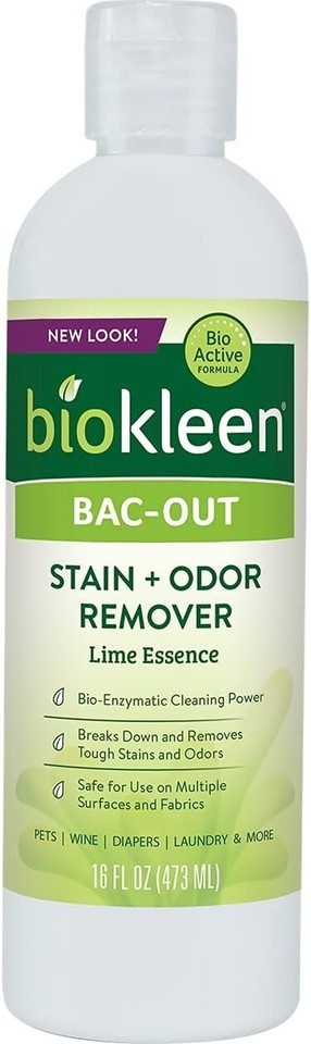 Biokleen Bac-Out Stain+Odor Remover Lime Essence, 16 FL OZ