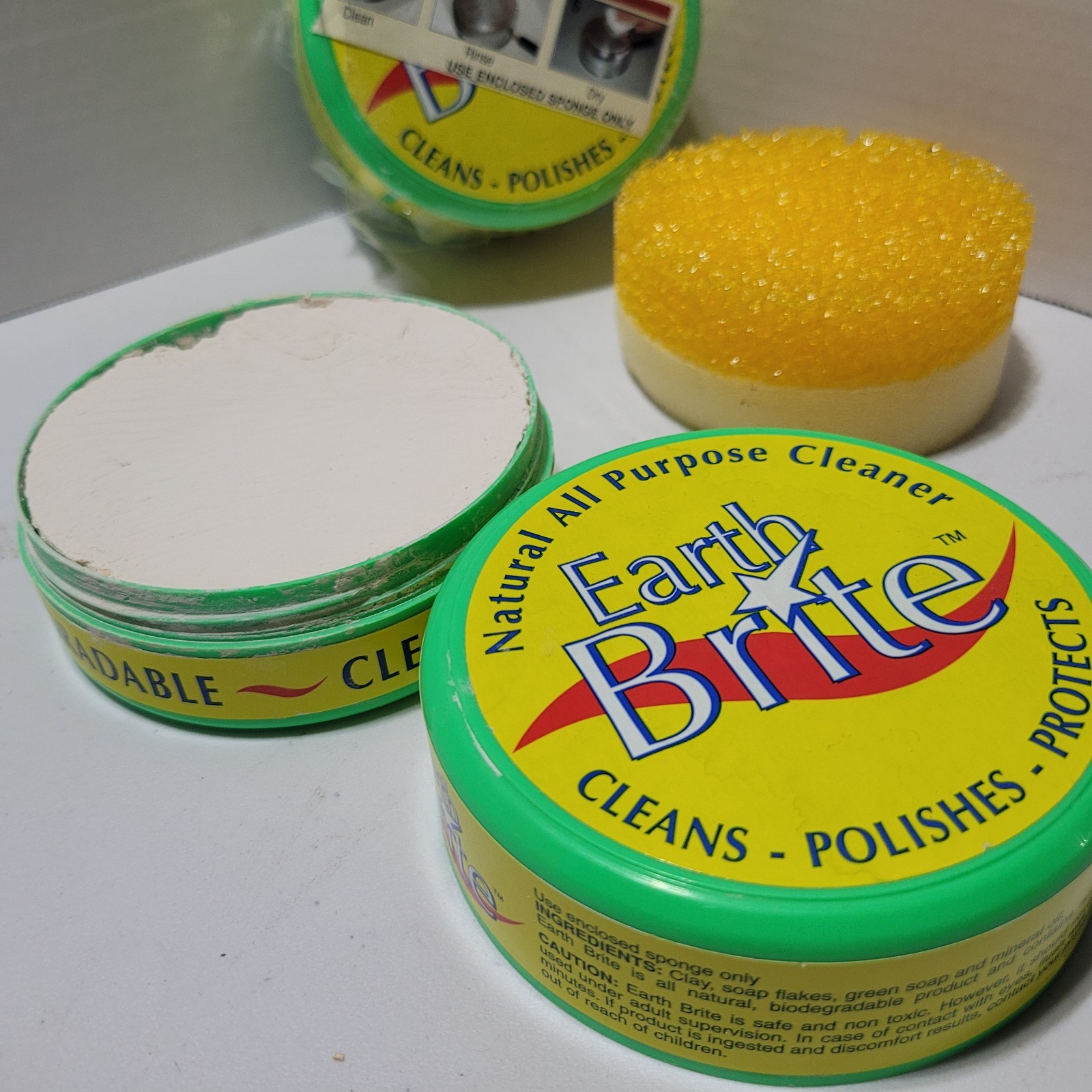 Earth Brite Clay-Based All-Purpose Clean Polish Kit 3pc 10.5 oz. Original 1 New