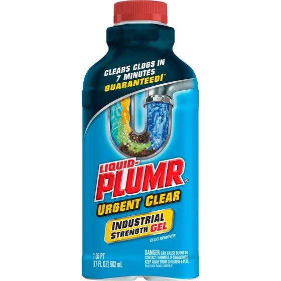 Liquid-Plumr 17 oz.Industrial Strength Urgent Clear Clog Remover & Drain Cleaner