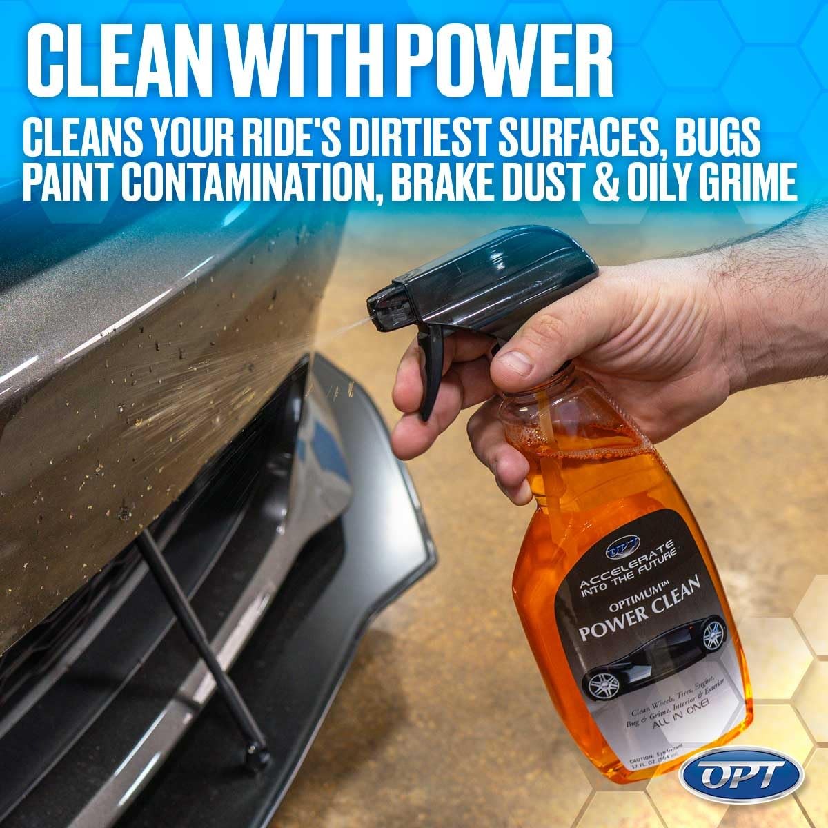 Optimum Power Clean All Purpose Car Cleaner Exterior And Interior Bug And Tar Re