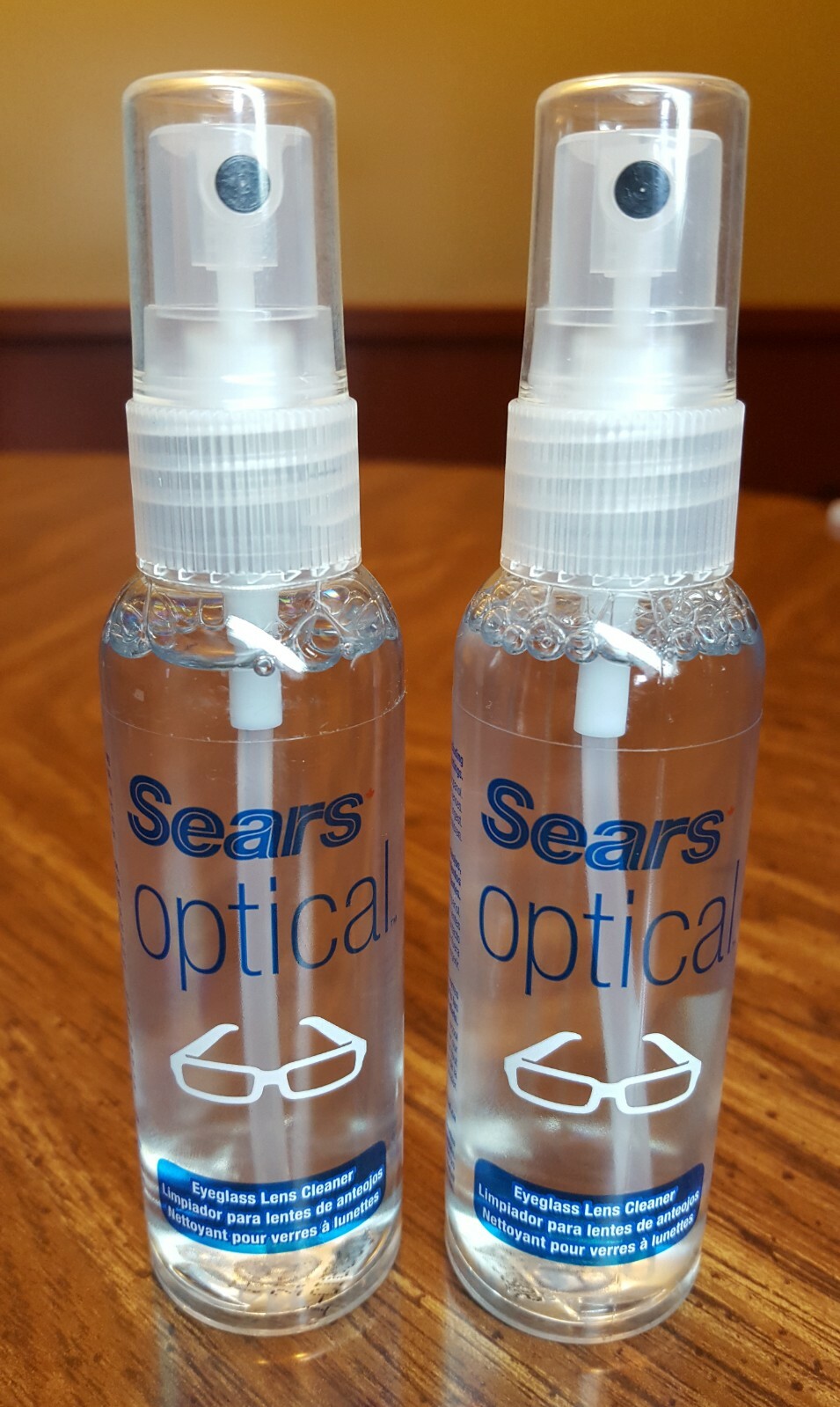 Sears Optical Eyeglass LENS CLEANER, 4oz. – (2) 2oz. Spray Bottles, Camera,Phone