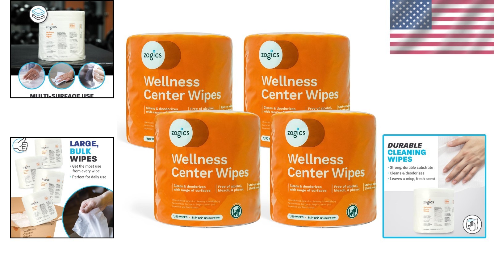 Fresh Scented 4600 Count Gym Wipes – Multi-Surface Cleaner for Fitness Centers