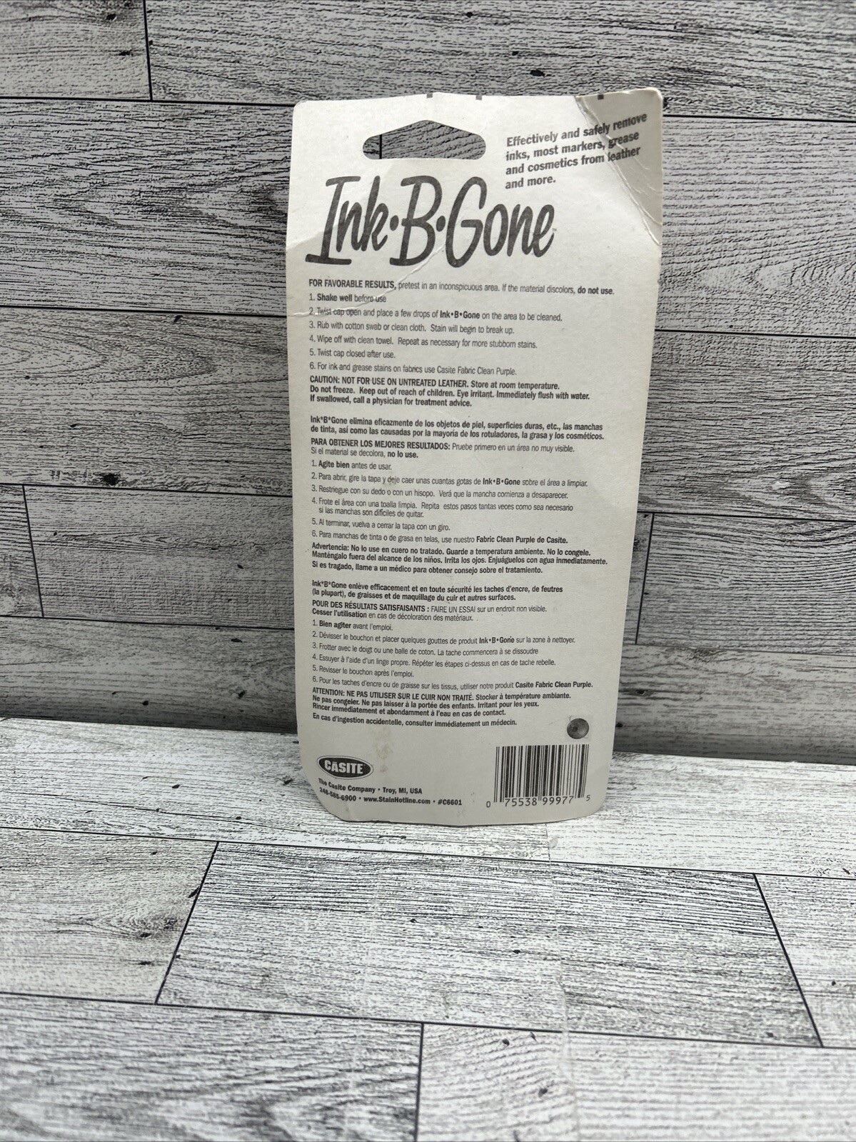 Ink B Gone Stain & Marker Remover In Package 1 Fluid Ounce
