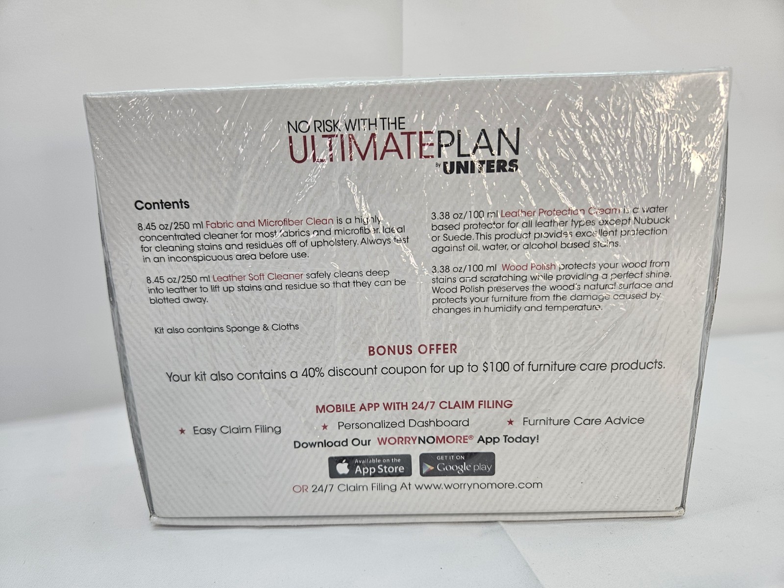 ULTIMATE PLAN Furniture CLEANING KIT Leather Wood Fabric, By Uniters, Brand New