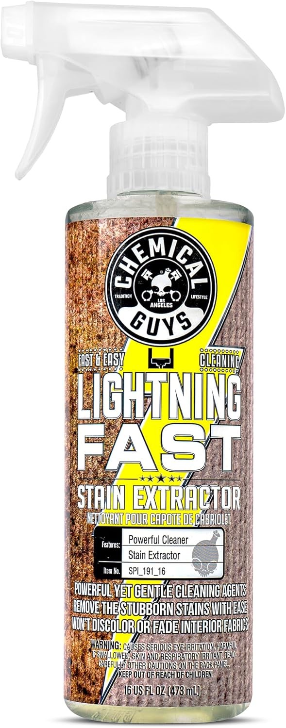 Chemical Guys Lightning Fast Carpet and Upholstery Stain Extractor – Fabric …