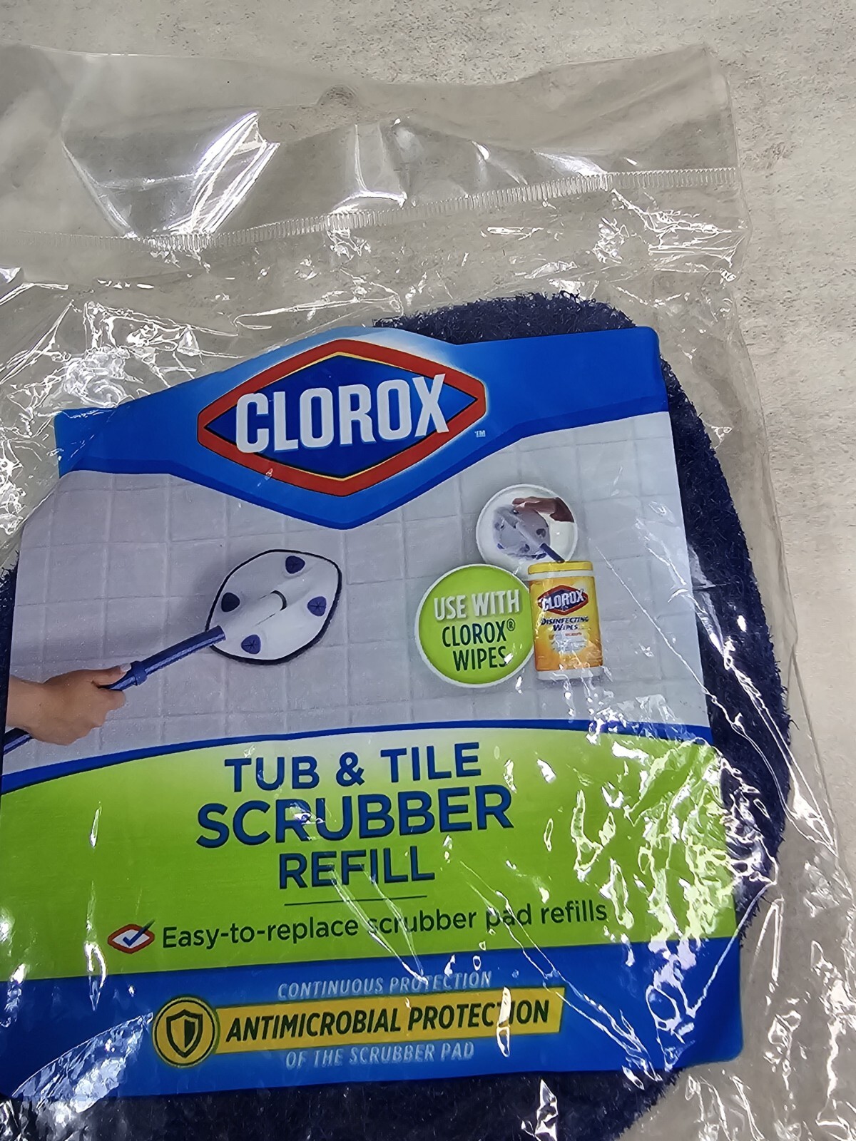 Clorox Tub Tile Scrubber Refill Blue Cleaning Scrub Replacement New