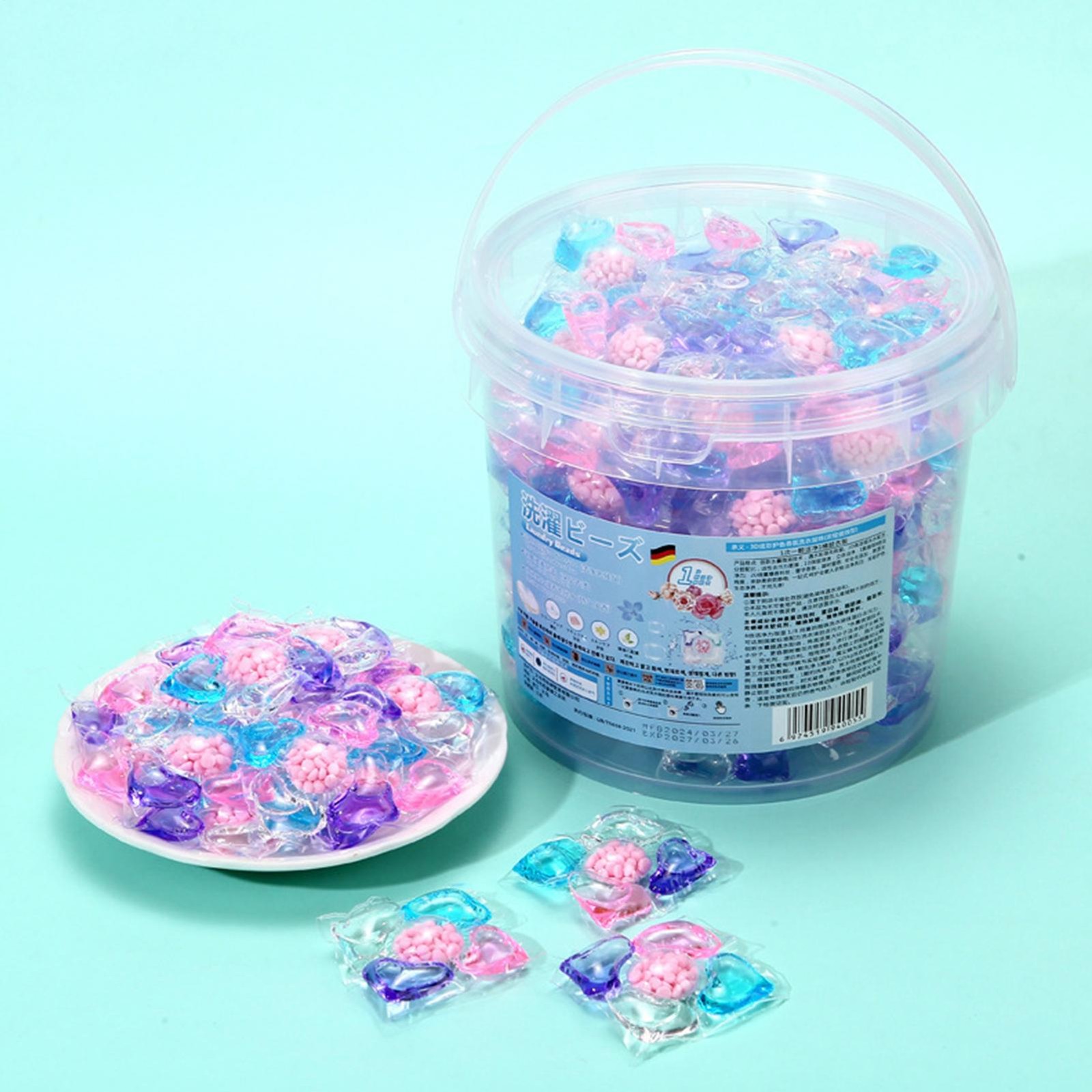 Laundry Detergent Pods Deep Cleaning 40 Tablets Beads Laundry Pods