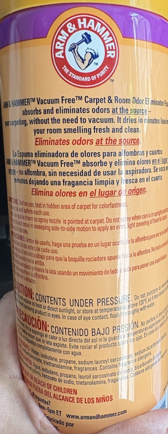 ARM & HAMMER Pet Max Odor Eliminator For Carpet & Upholstery – 15 oz. 3 Pack