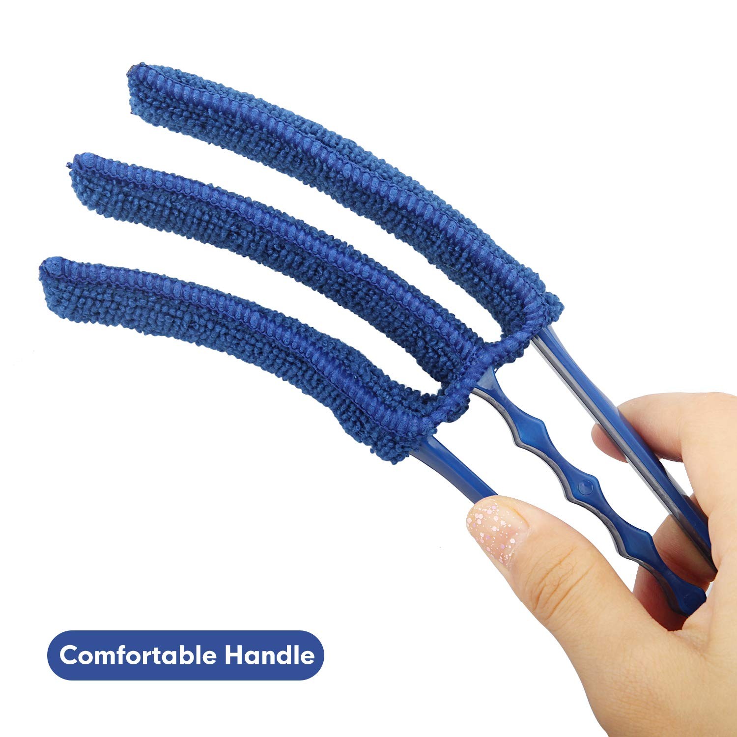 Window Blind Cleaner Duster Brush Kit 2 Pack Brush with 6 Microfiber Sleeves …