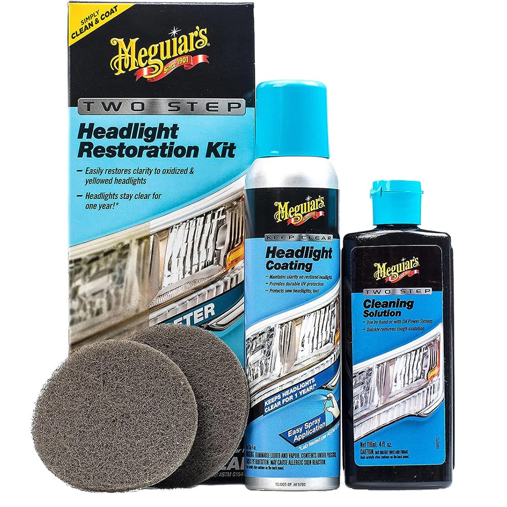 MEGUIAR’S TWO STEP HEADLIGHT RESTORATION KIT