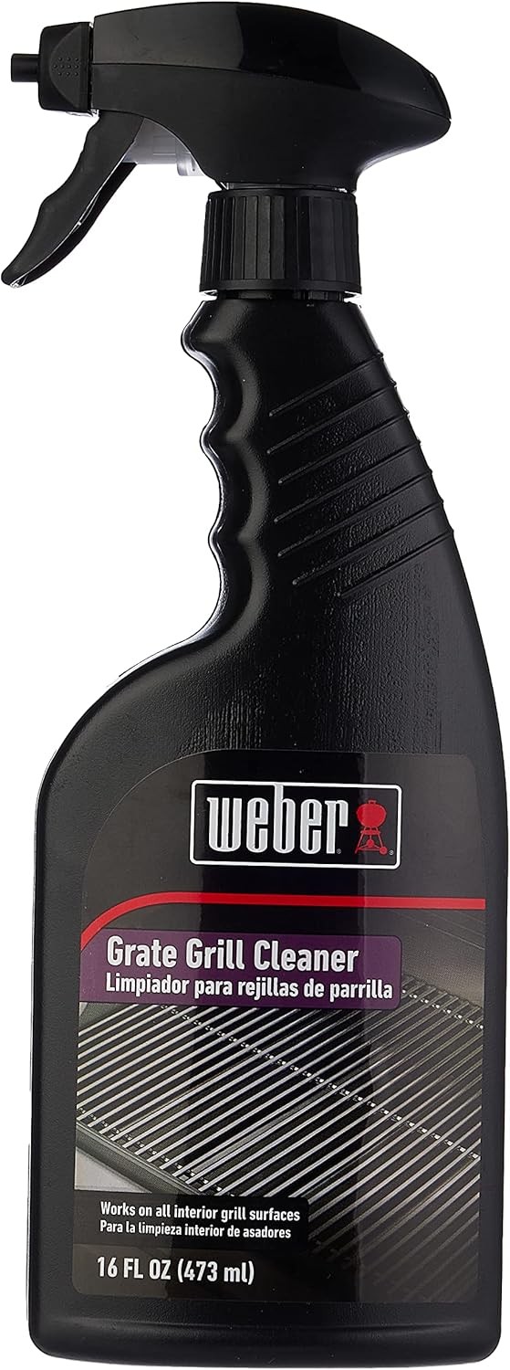 Weber Grill Grate Cleaner and Degreaser for Outdoor Grills and BBQs, 16 oz Spray