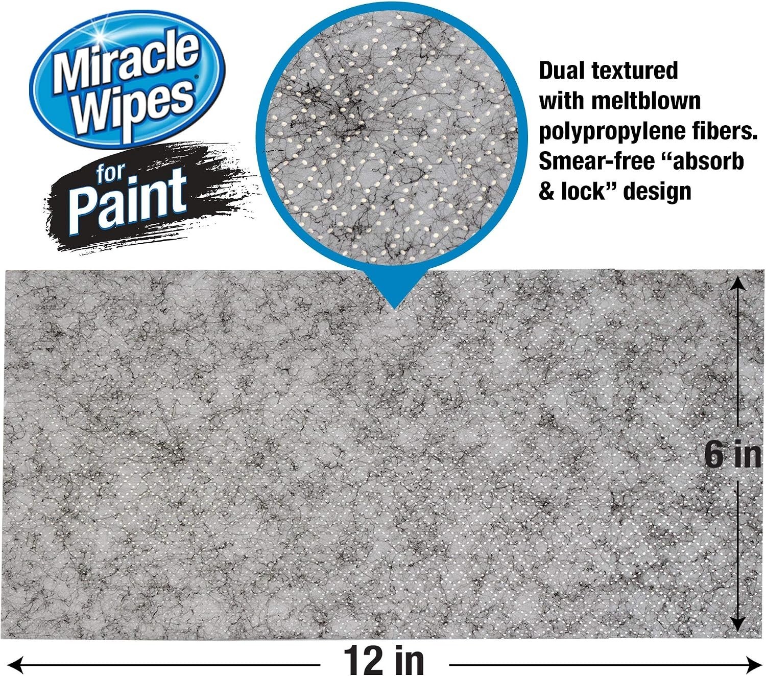 Miraclewipes: Heavy-Duty Paint & Surface Cleanup Wipes (60 Count)