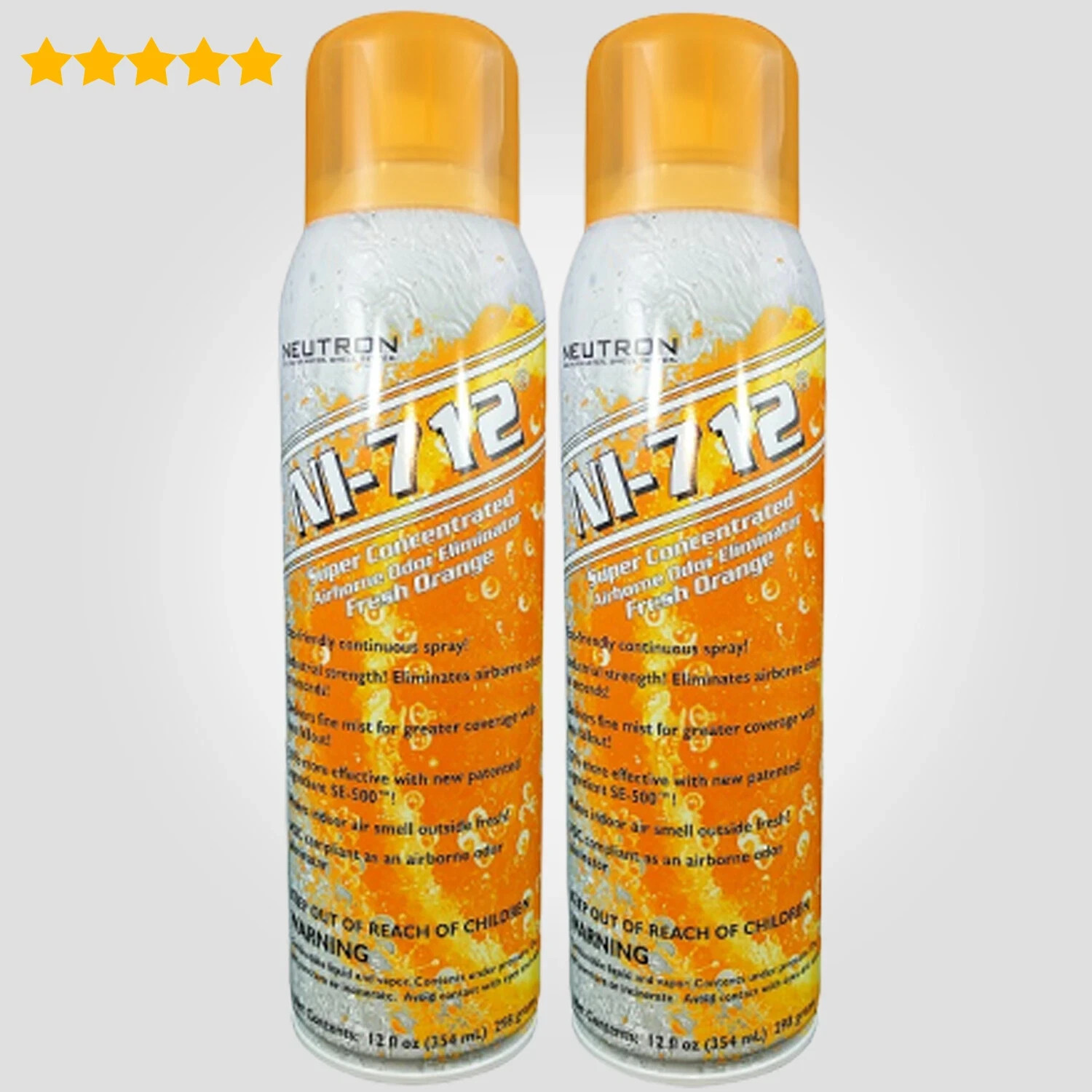 Ni-712 Odor Eliminator, Orange Dry Mist – 2 Pack