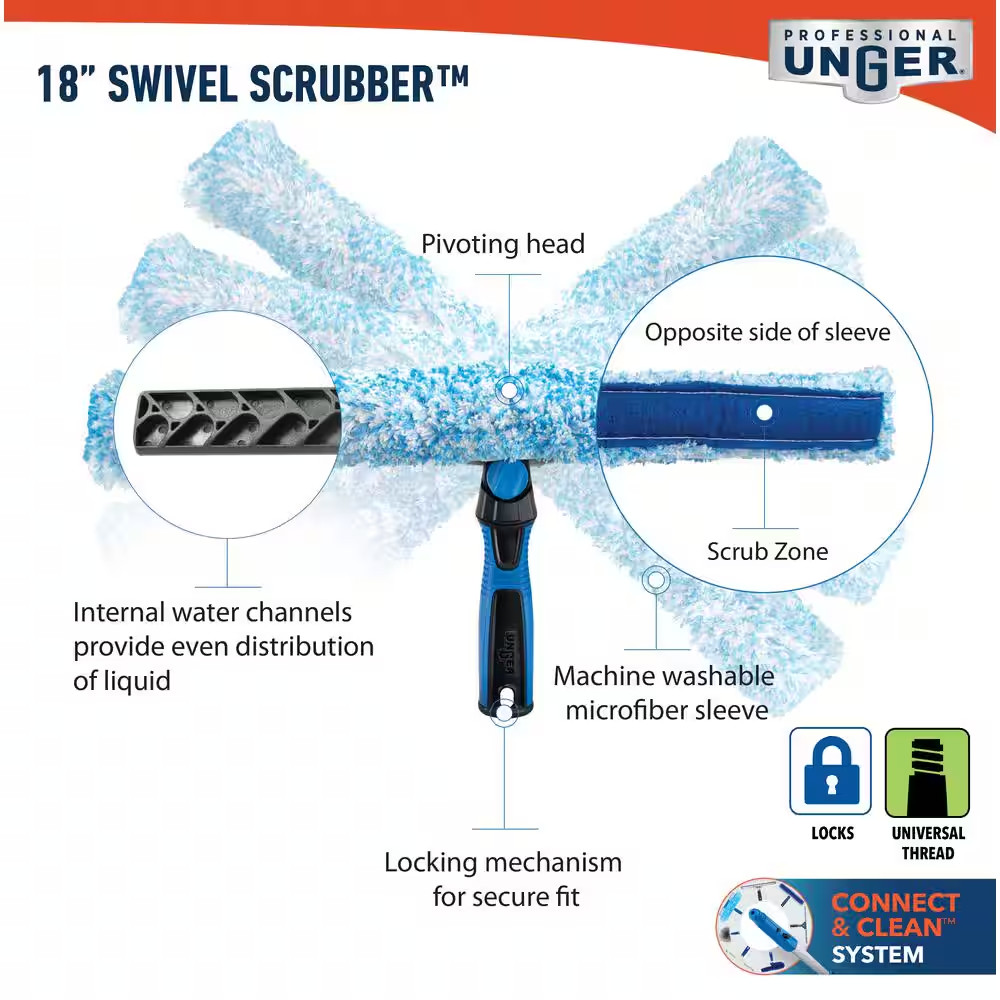 18 In. Swivel Window Scrubber