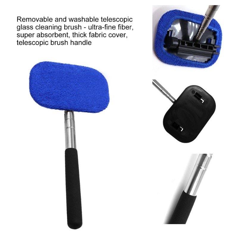 Adjustable Telescopic Car Wash Brush Kit Mop Long Handle Vehicle Cleaning Tool