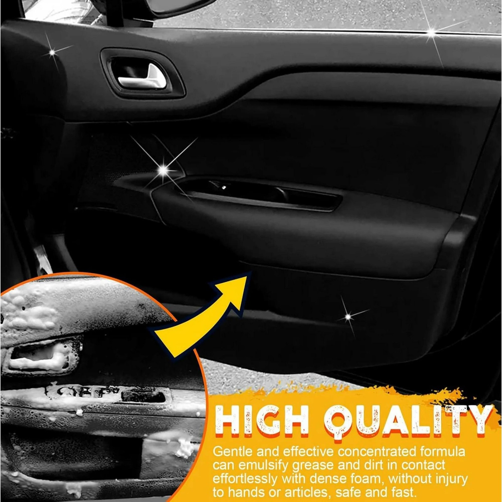 250ML All-Purpose Foam Cleaner, Car Interior Detail Polish for Multiple Surfaces