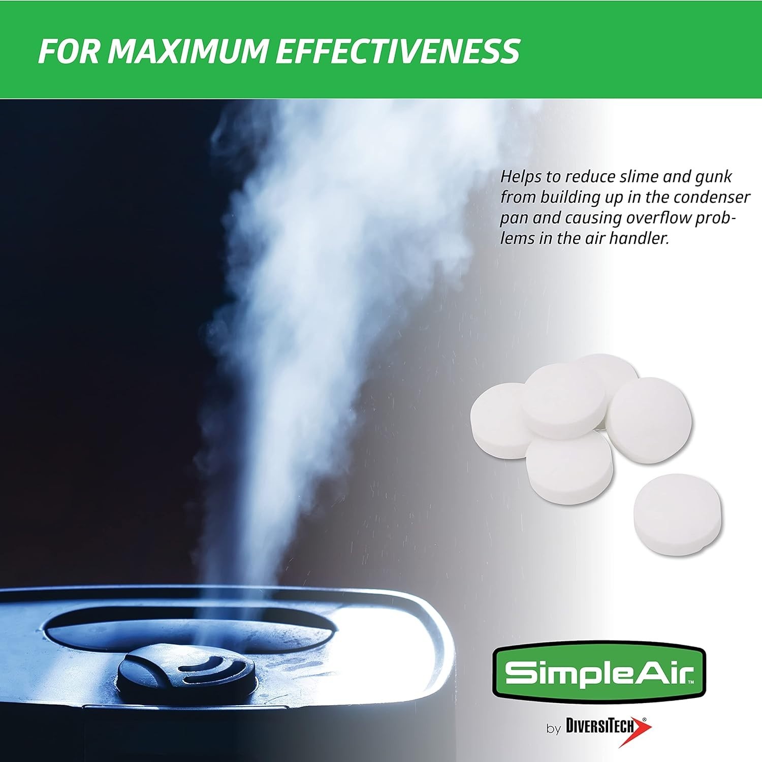 SACF Drain Line Clean Flow Tabs, for AC Units, HVAC Systems, Dehumidifiers, C…